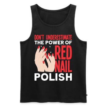 Vernis à ongles Nail Design Manucure Nail Studio Nails - Débardeur bio Premium Homme - noir - Devant - Michal (187cm)