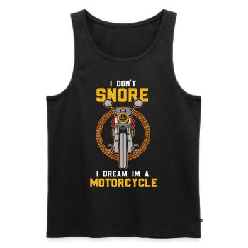 Motorrad fahren ist keine Krankheit Chopper - Männer Premium Bio Tank Top - Schwarz - Vorne - AI Model Male 178 light (178cm)
