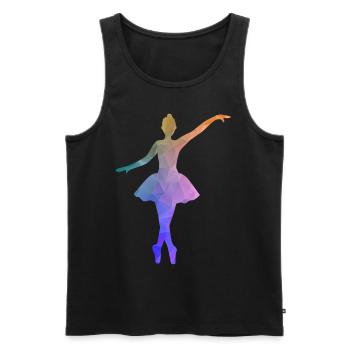 Cours de danse classique Gift Dance Dancer Ballerina - Débardeur bio Premium Homme - noir - Devant - Michal (187cm)