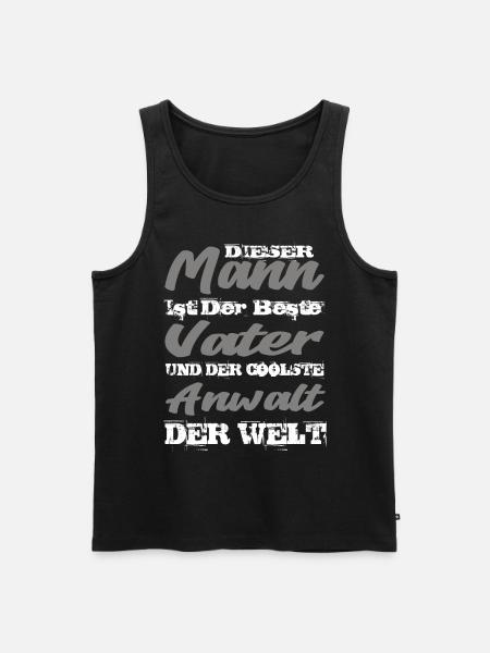 Anwalt - Männer Premium Bio Tank Top - Schwarz