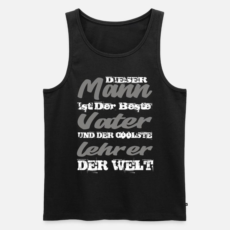 Lehrer - Männer Premium Bio Tank Top - Schwarz