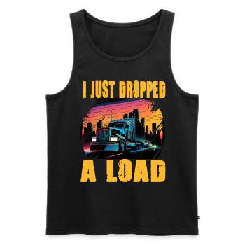 I Just Dropped A Load Truck - Männer Premium Bio Tank Top - Schwarz - Vorne - AI Model Male 178 light (178cm)