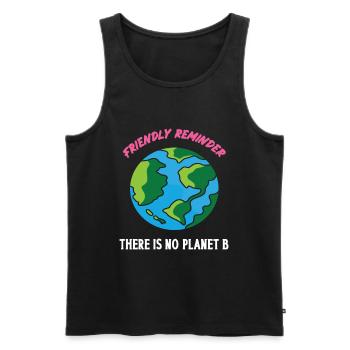 Journée écologique Earth Planet Save Earth - Débardeur bio Premium Homme - noir - Devant - AI Model Male 178 light (178cm)