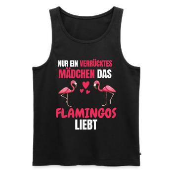 Tropisches Tier Mädchen Lustiges Geschenk Flamingo - Männer Premium Bio Tank Top - Schwarz - Vorne - Michal (187cm)