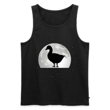 Geese Moon Goose breeder Goose goose - Men's Premium Organic Tank Top - black - Front - AI Model Male 178 light (178cm)