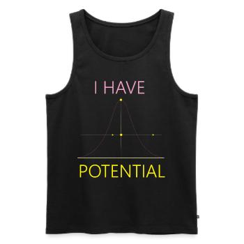 Future Physicist Science Nerd I - Men's Premium Organic Tank Top - black - Front - AI Model Male 178 light (178cm)