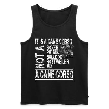 Es ist ein Cane Corso für einen Cane Corso - Männer Premium Bio Tank Top - Schwarz - Vorne - AI Model Male 178 light (178cm)