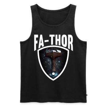 Papa Vathor Va Thor Vatertag Vatertagsgeschenk - Männer Premium Bio Tank Top - Schwarz - Vorne - AI Model Male 178 light (178cm)