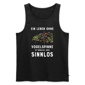 Vogelspinne I Tarantula Terrarium Motiv für - Männer Premium Bio Tank Top - Schwarz - Vorne - Michal (187cm)
