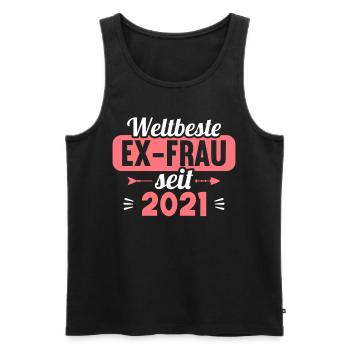 Weltbeste Ex-Frau seit 2021 Scheidungs - Männer Premium Bio Tank Top - Schwarz - Vorne - Michal (187cm)
