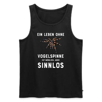 Vogelspinne I Tarantula Terrarium Motiv für - Männer Premium Bio Tank Top - Schwarz - Vorne - Michal (187cm)