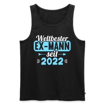 Weltbester Ex-Mann seit 2022 Scheidungs - Männer Premium Bio Tank Top - Schwarz - Vorne - AI Model Male 178 light (178cm)