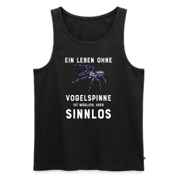 Vogelspinne I Tarantula Terrarium Motiv für - Männer Premium Bio Tank Top - Schwarz - Vorne - Michal (187cm)