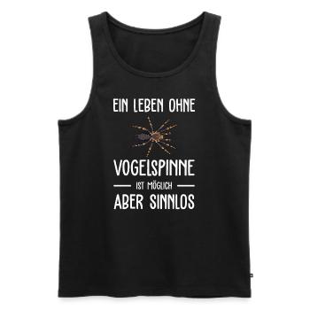 Vogelspinne I Tarantula Terrarium Motiv für - Männer Premium Bio Tank Top - Schwarz - Vorne - Michal (187cm)