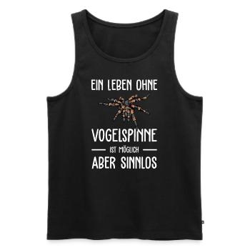 Vogelspinne I Tarantula Terrarium Motiv für - Männer Premium Bio Tank Top - Schwarz - Vorne - Michal (187cm)