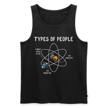 Lovers of science - Men's Premium Organic Tank Top - black - Front - AI Model Male 178 light (178cm)