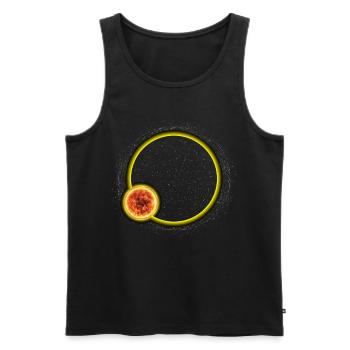 Mondfinsternis Astronomie Astronom - Männer Premium Bio Tank Top - Schwarz - Vorne - AI Model Male 178 light (178cm)