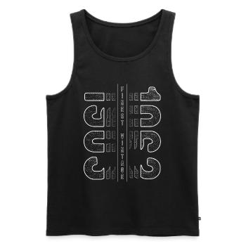 Finest Vintage 1963 Year of birth 1963 Birthday - Men's Premium Organic Tank Top - black - Front - Michal (187cm)