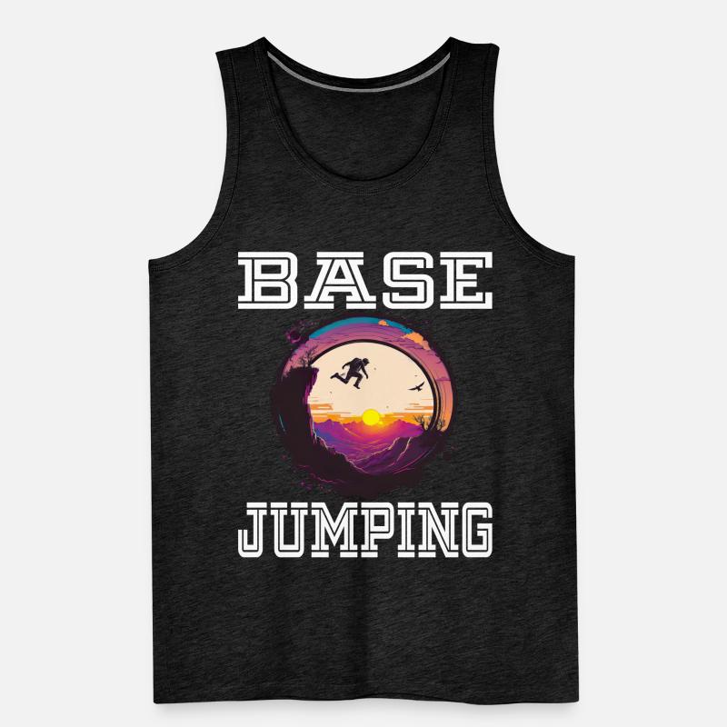 Base Jumping für einen Base Jumper Männer Premium Bio Tank Top