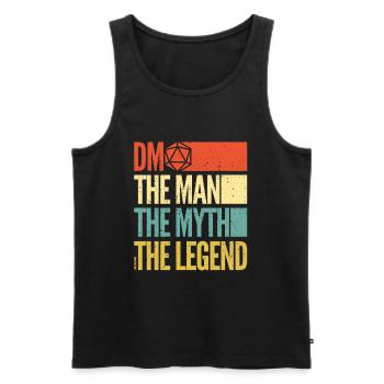 Donjons dragons - DM the man the myth the legend - Men's Premium Organic Tank Top - black - Front - Michal (187cm)