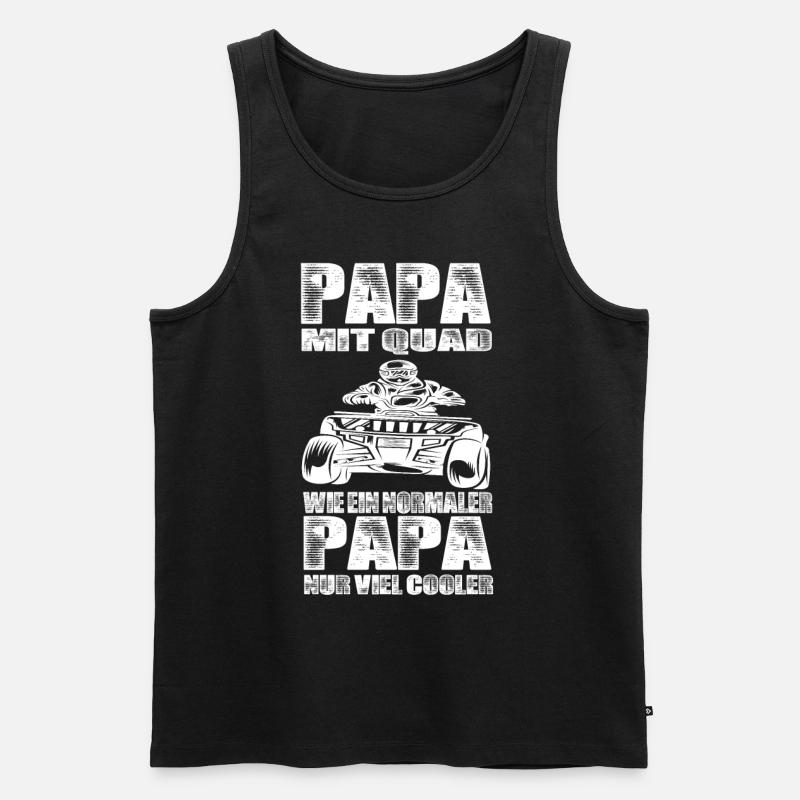 Quad - Männer Premium Bio Tank Top - Schwarz