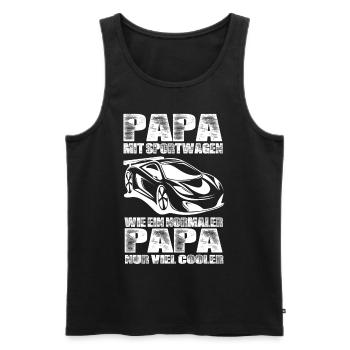 Sportwagen - Männer Premium Bio Tank Top - Schwarz - Vorne - Michal (187cm)
