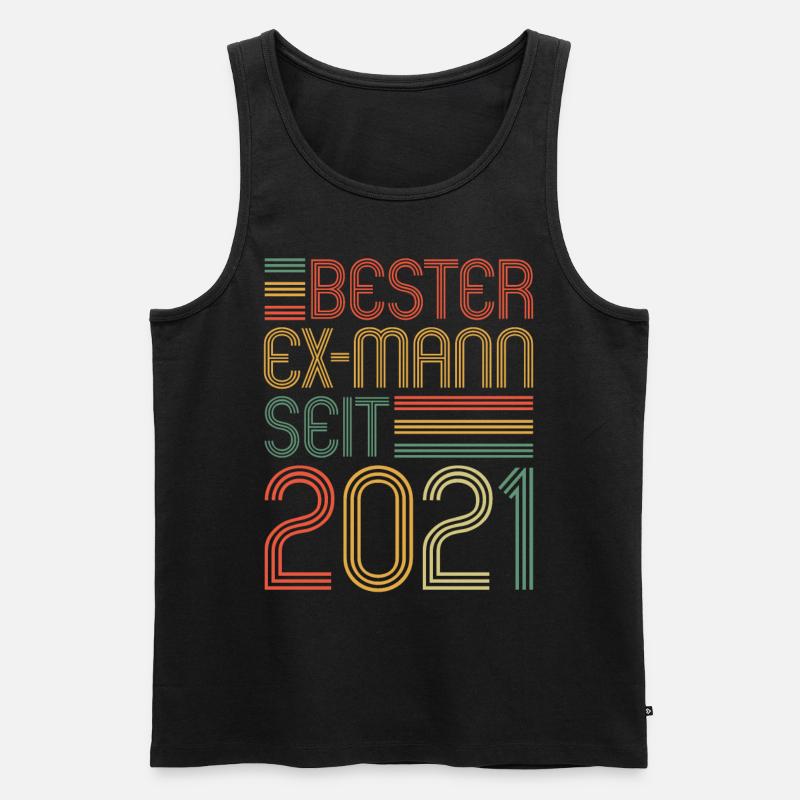 Weltbester Ex-Mann seit 2021 Scheidungs - Männer Premium Bio Tank Top - Schwarz