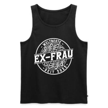 Weltbeste Ex-Frau seit 2022 Scheidungs - Männer Premium Bio Tank Top - Schwarz - Vorne - AI Model Male 178 light (178cm)