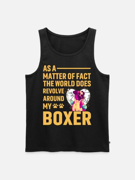 Boxer - Men's Premium Organic Tank Top - black