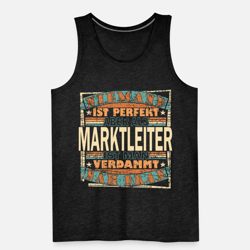 Marktleiter Chef Spruch Geschenkidee Männer Premium Bio Tank Top