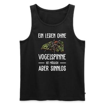 Vogelspinne I Tarantula Terrarium Motiv für - Männer Premium Bio Tank Top - Schwarz - Vorne - Michal (187cm)