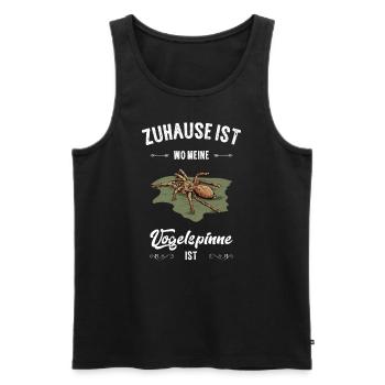 Vogelspinne I Tarantula Terrarium Motiv für - Männer Premium Bio Tank Top - Schwarz - Vorne - Michal (187cm)