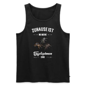 Vogelspinne I Tarantula Terrarium Motiv für - Männer Premium Bio Tank Top - Schwarz - Vorne - Michal (187cm)