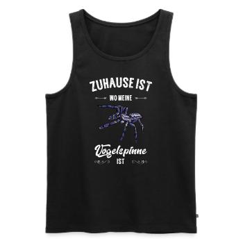 Vogelspinne I Tarantula Terrarium Motiv für - Männer Premium Bio Tank Top - Schwarz - Vorne - Michal (187cm)