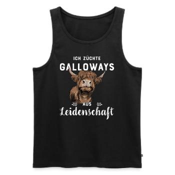 Galloway Rind I Schottland Rinderzucht für - Männer Premium Bio Tank Top - Schwarz - Vorne - Michal (187cm)