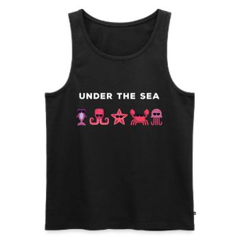 Wassertier Zukünftiger - Männer Premium Bio Tank Top - Schwarz - Vorne - AI Model Male 178 light (178cm)