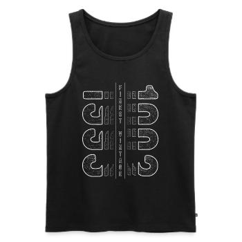 Finest Vintage 1993 Geburtsjahr 1993 Geburtstag - Männer Premium Bio Tank Top - Schwarz - Vorne - Michal (187cm)