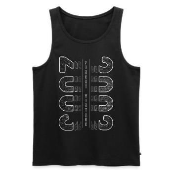 Finest Vintage 2003 Year of birth 2003 Birthday - Men's Premium Organic Tank Top - black - Front - Michal (187cm)