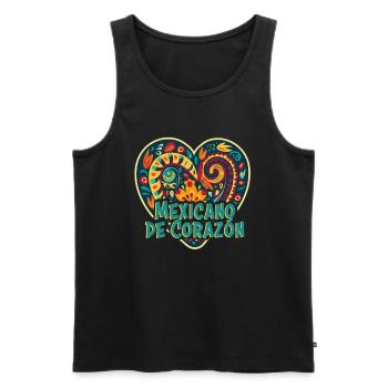 Mexiko Strandurlaub am Meer Design Strandmotiv - Männer Premium Bio Tank Top - Schwarz - Vorne - AI Model Male 178 light (178cm)