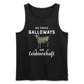 Galloway Rind I Schottland Rinderzucht für - Männer Premium Bio Tank Top - Schwarz - Vorne - Michal (187cm)