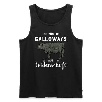 Galloway Rind I Schottland Rinderzucht für - Männer Premium Bio Tank Top - Schwarz - Vorne - Michal (187cm)