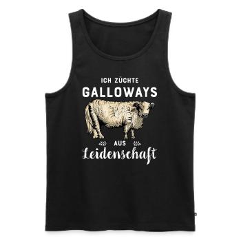 Galloway Rind I Schottland Rinderzucht für - Männer Premium Bio Tank Top - Schwarz - Vorne - Michal (187cm)