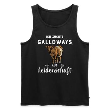 Galloway Rind I Schottland Rinderzucht für - Männer Premium Bio Tank Top - Schwarz - Vorne - Michal (187cm)