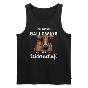 Galloway Rind I Schottland Rinderzucht für - Männer Premium Bio Tank Top - Schwarz - Vorne - Michal (187cm)