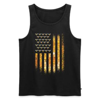 Beekeepers Bees Honey bees Beekeeping - Men's Premium Organic Tank Top - black - Front - AI Model Male 178 light (178cm)