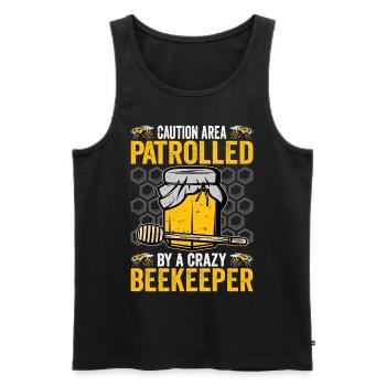 Beekeepers Bees Honey bees Beekeeping - Men's Premium Organic Tank Top - black - Front - AI Model Male 178 light (178cm)