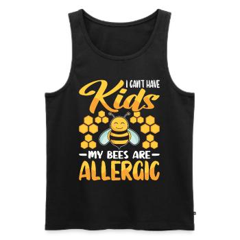 Beekeepers Bees Honey bees Beekeeping - Men's Premium Organic Tank Top - black - Front - AI Model Male 178 light (178cm)