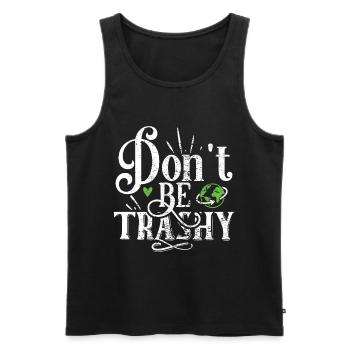 Eco-friendly Earth Planet Save Earth Day - Men's Premium Organic Tank Top - black - Front - Michal (187cm)