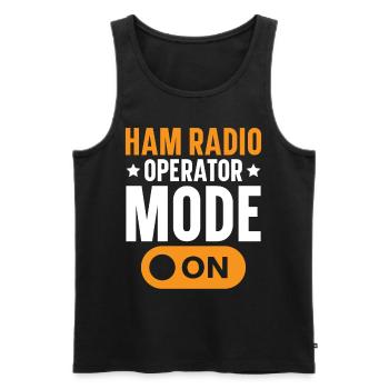 Ham Radio Operator Mode Radio Operator Ham Radio - Men's Premium Organic Tank Top - black - Front - Michal (187cm)