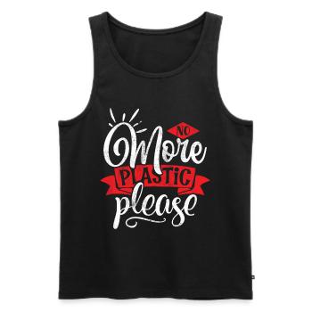 Earth Day Eco-Friendly Earth Saving the Planet - Men's Premium Organic Tank Top - black - Front - Michal (187cm)